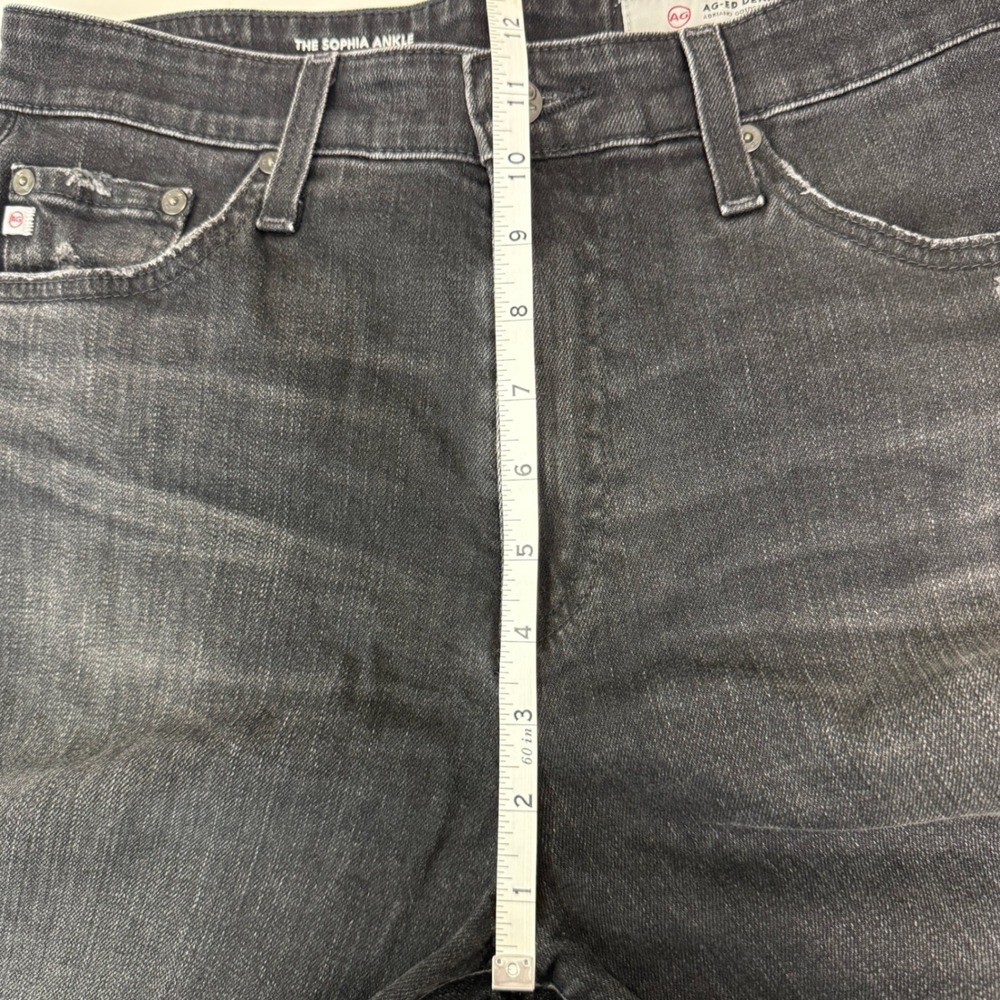 AG Womens The Sophia Ankle Jeans Size 30 Denim 4 Years Faded High-Waisted Slim - Picture 9 of 11